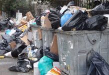 Βουνά τα σκουπίδια στη Θεσσαλονίκη