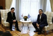 Συνάντηση Τσίπρα με τον πρωθυπουργό της Νότιας Κορέας